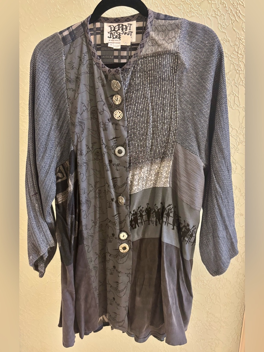 Vintage Donna Jessica, patchwork, duster/jacket